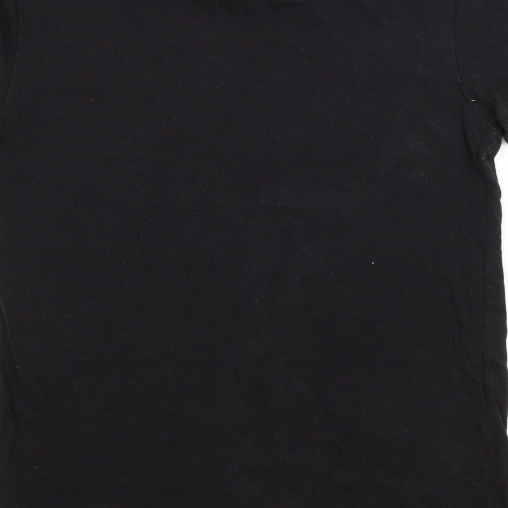 Boohoo man Mens Black    T-Shirt Size S