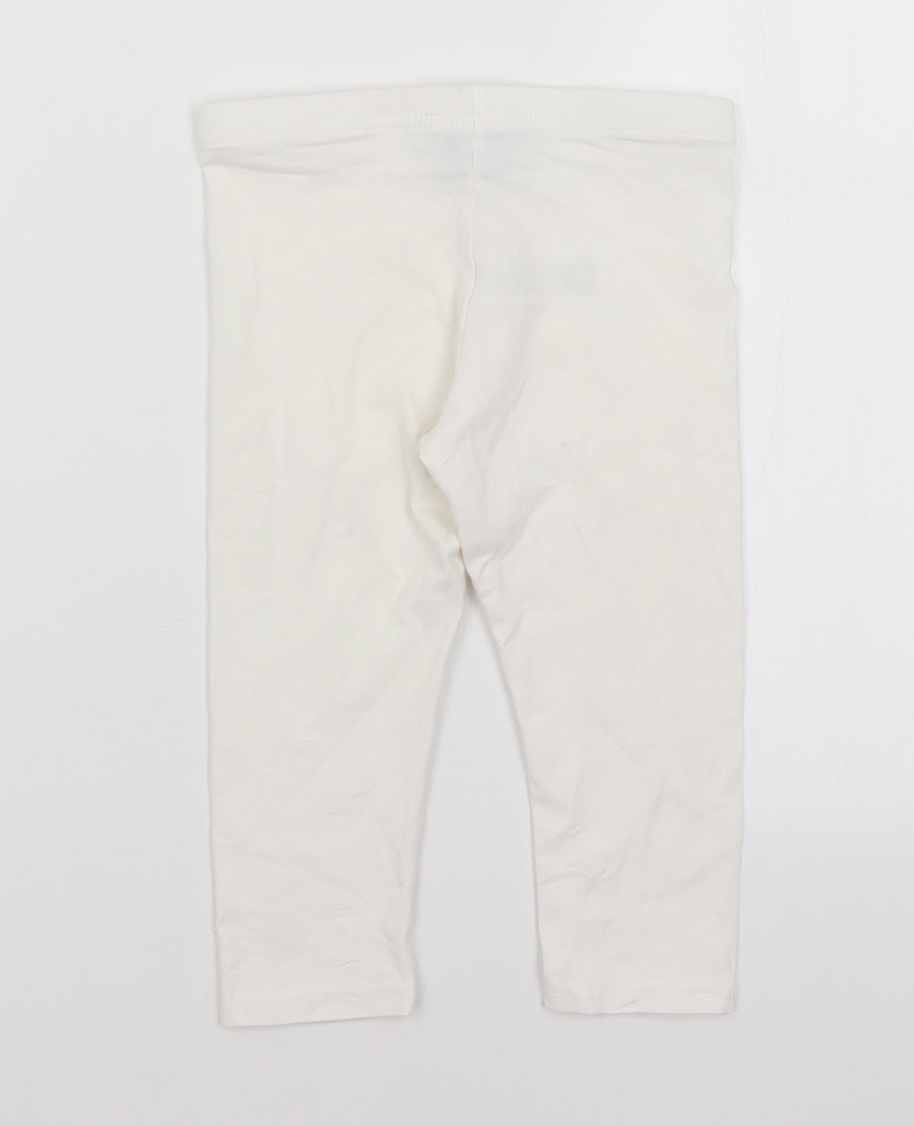 Primark Girls White   Capri Trousers Size 5-6 Years