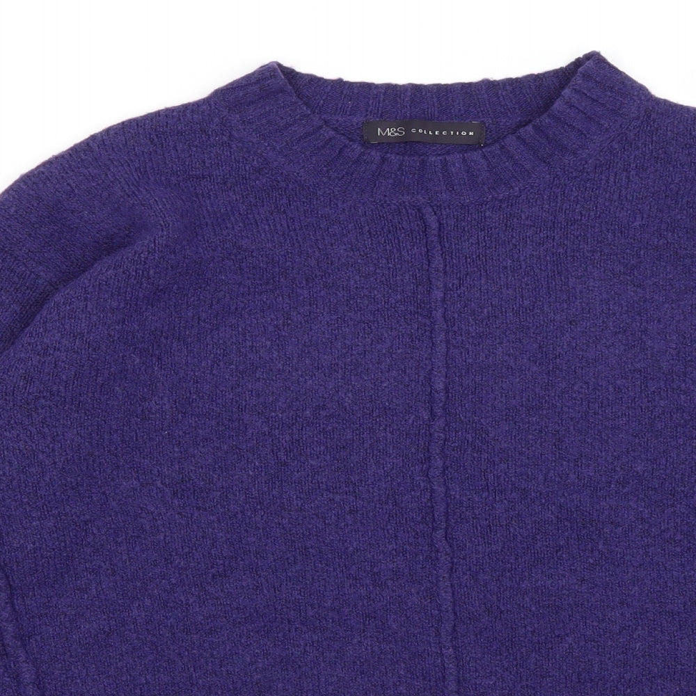 M&S Womens Purple   Pullover Jumper Size S