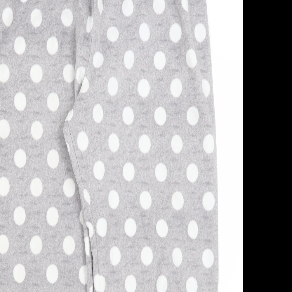 Shelley Womens Grey Polka Dot  Capri Pyjama Pants Size L