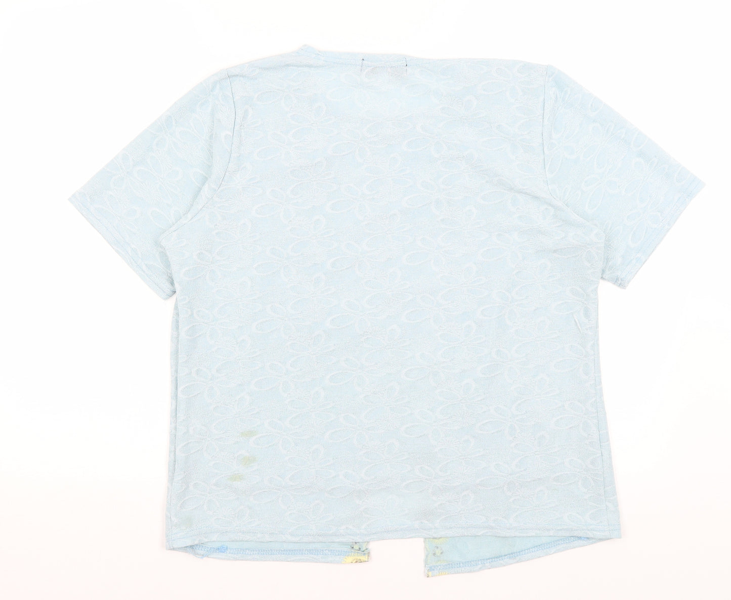 Li Bass Womens Blue   Basic T-Shirt Size M