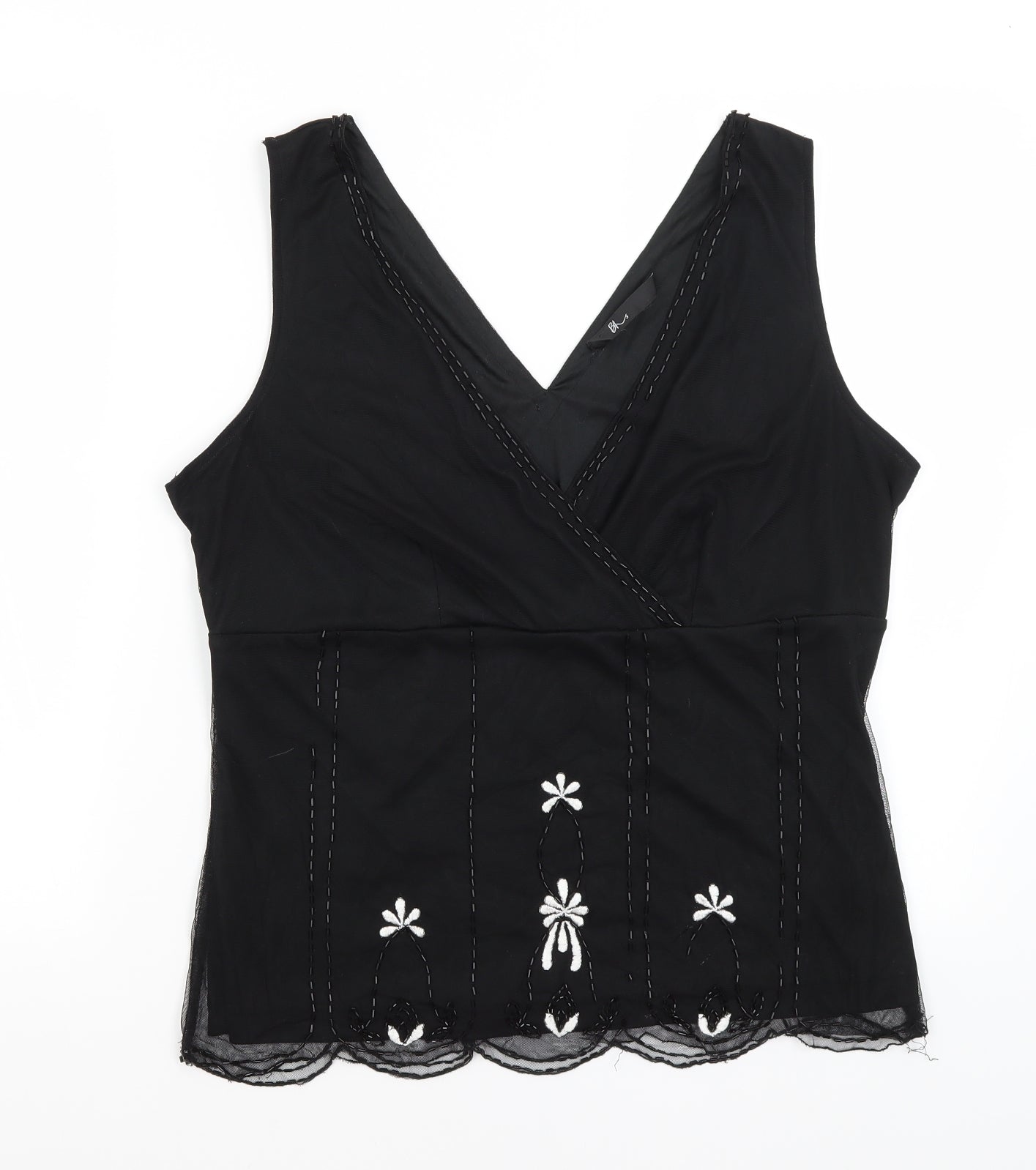 BHS Womens Black   Basic Tank Size 18