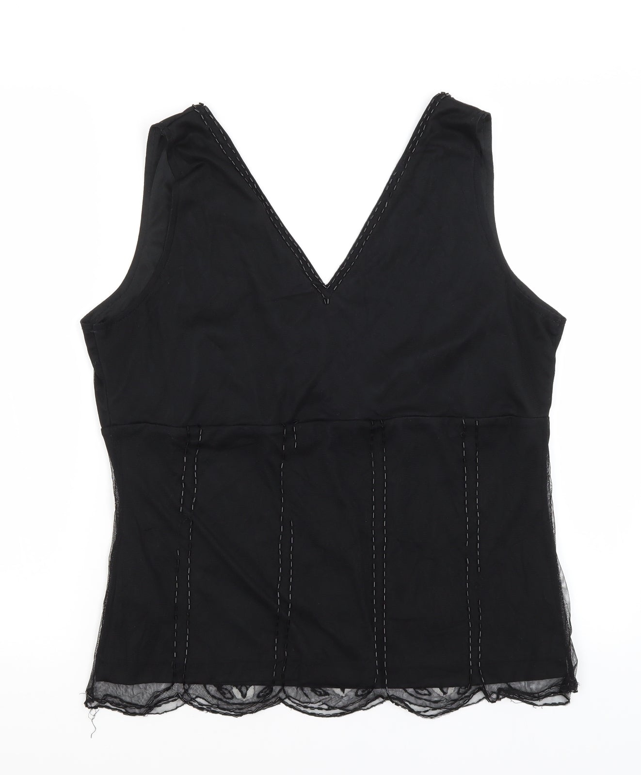 BHS Womens Black   Basic Tank Size 18