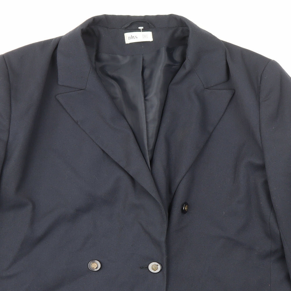 BHS Womens Blue   Jacket Blazer Size 18