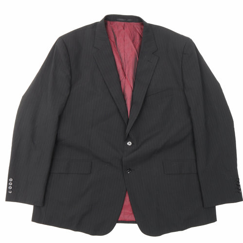 Skopes Mens Black Striped  Jacket Blazer Size 50