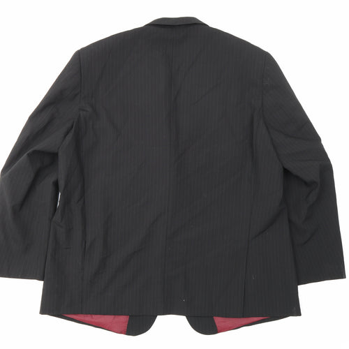 Skopes Mens Black Striped  Jacket Blazer Size 50
