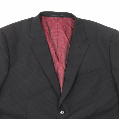 Skopes Mens Black Striped  Jacket Blazer Size 50