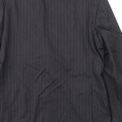JAMES BARRY  Mens Black Striped  Jacket Blazer Size 44