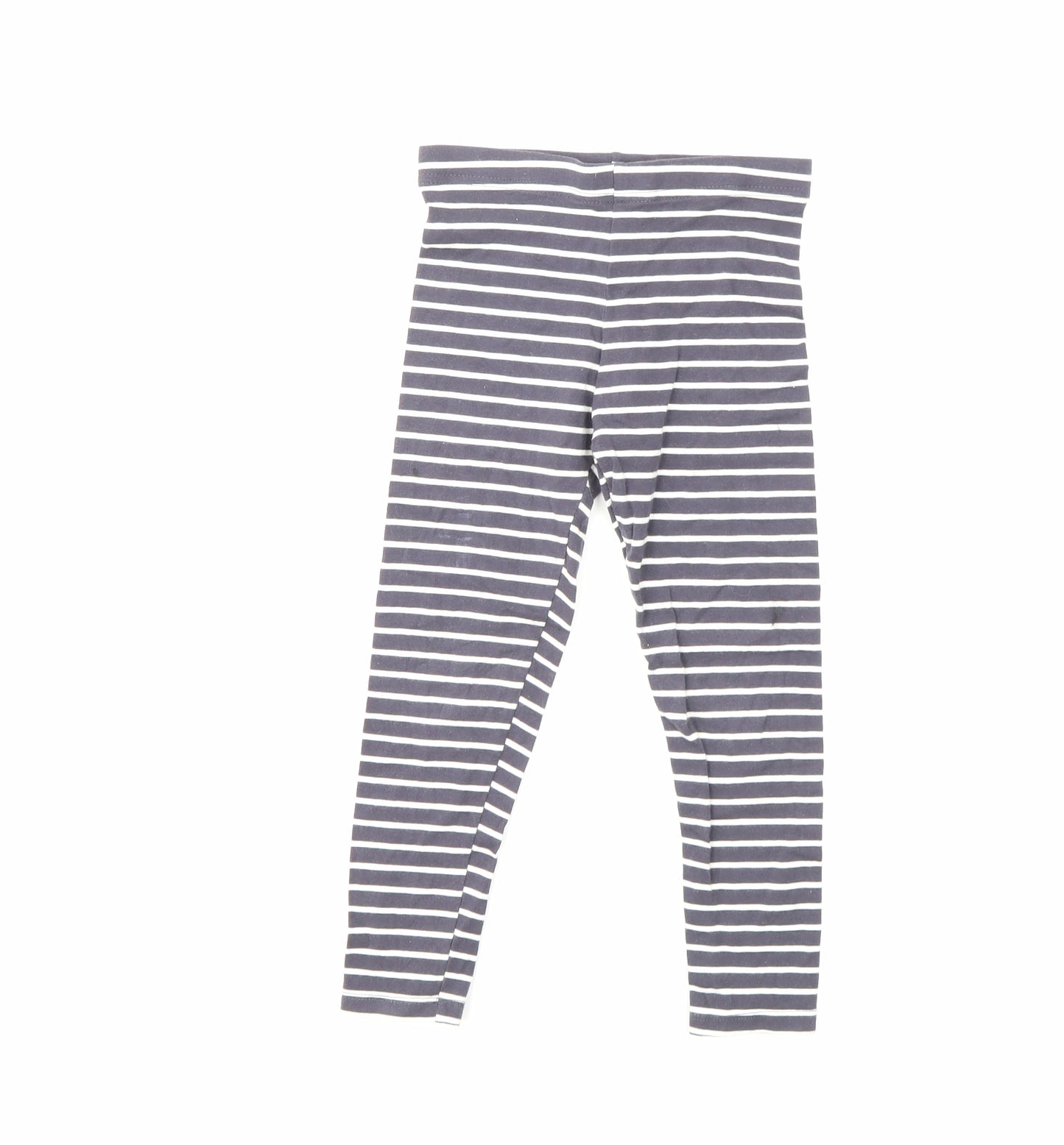 George Girls Grey Striped  Jegging Trousers Size 5-6 Years