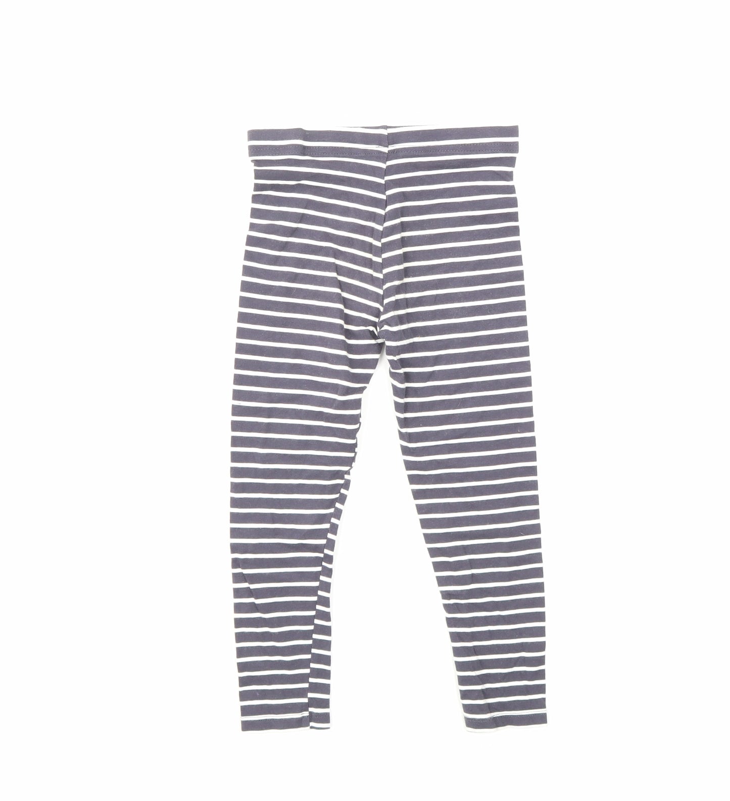 George Girls Grey Striped  Jegging Trousers Size 5-6 Years