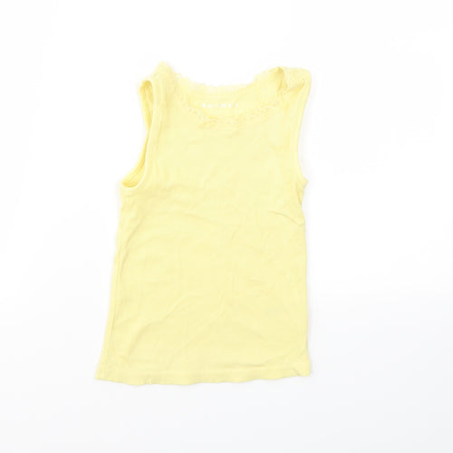 NUTMEG  Girls Yellow   Basic T-Shirt Size 4-5 Years