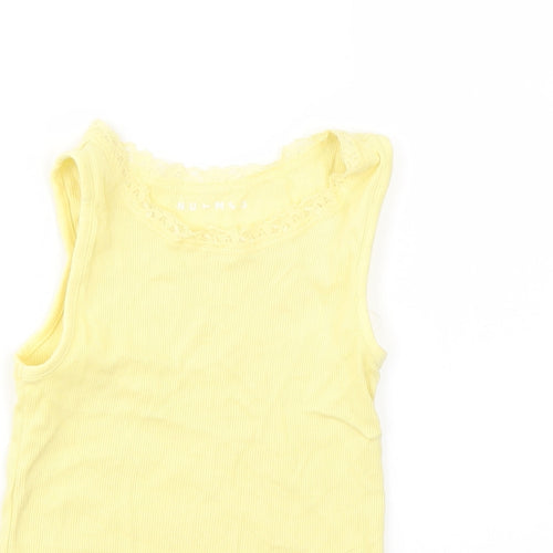 NUTMEG  Girls Yellow   Basic T-Shirt Size 4-5 Years