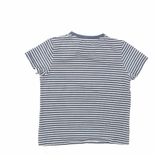 VERY  Boys Blue Striped  Basic T-Shirt Size 7-8 Years