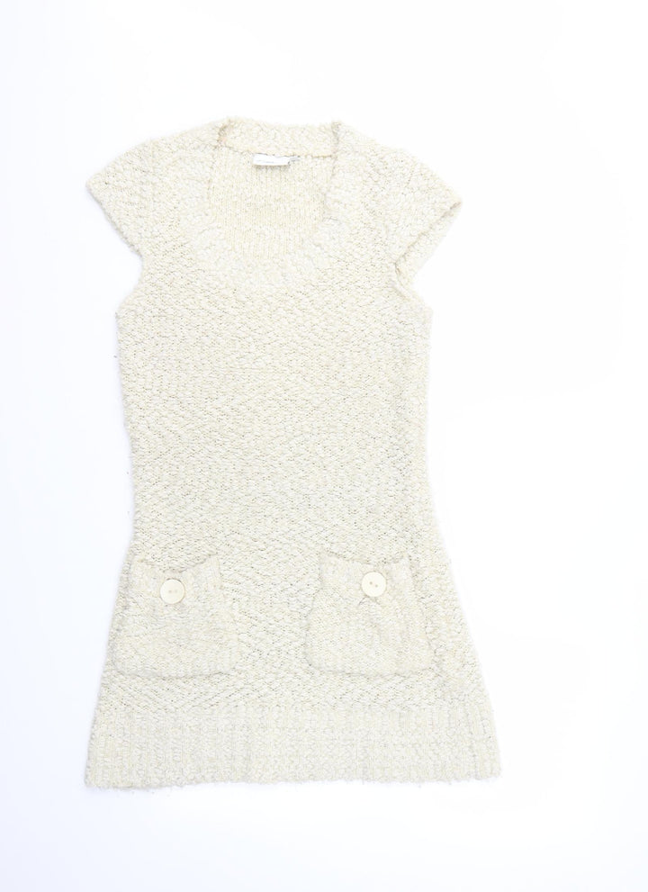 New Look Womens Ivory   Fit & Flare  Size 12