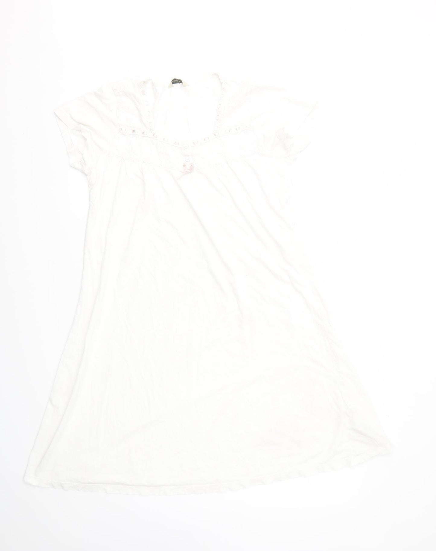 M&S Womens White   Fit & Flare  Size 12