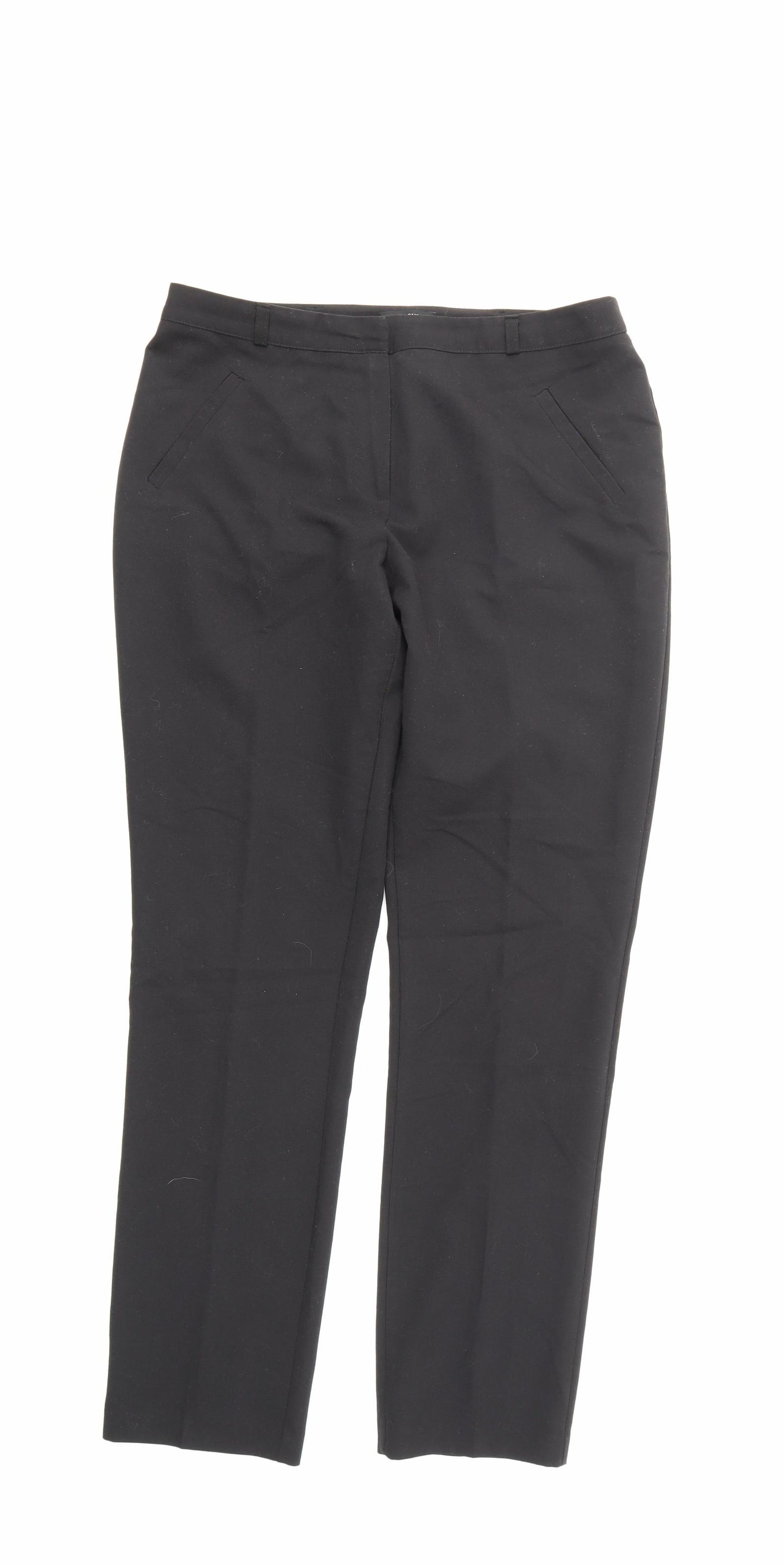 Papaya Womens Black   Trousers  Size 10 L30 in