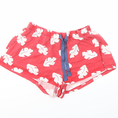 PRIMARK  Womens Red   Cut-Off Shorts Size 10 - STRECHY WAISTBAND