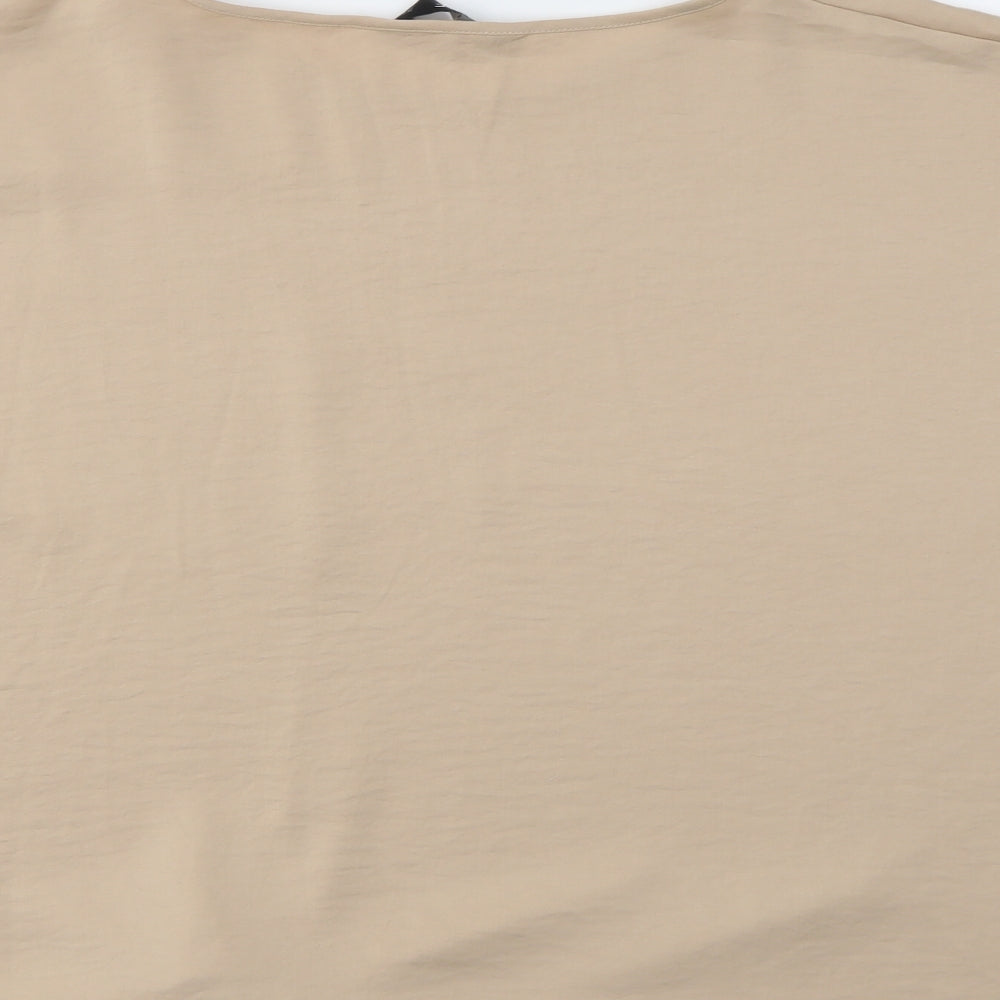 F&F Womens Beige   Basic Blouse Size 14