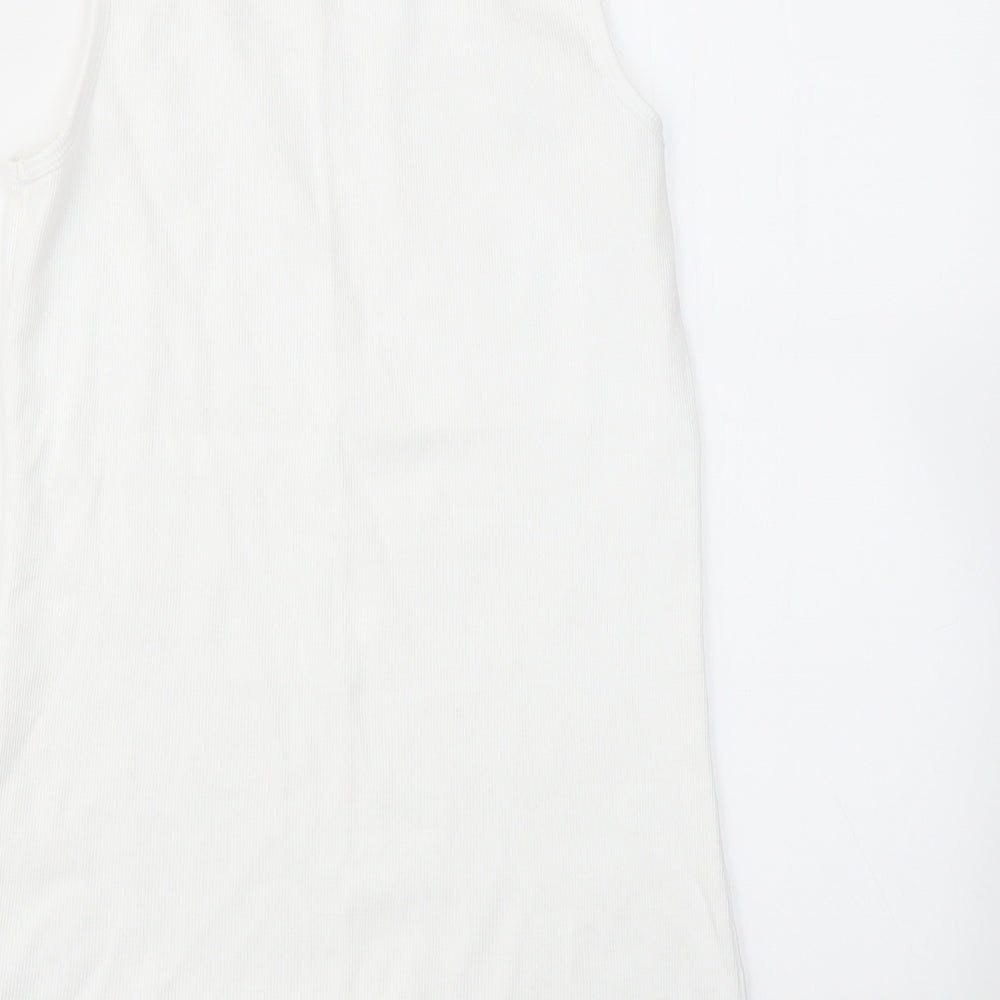 SOUTH  Womens White   Basic T-Shirt Size 14