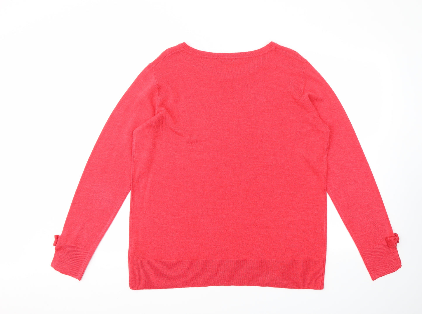 Dorothy Perkins Womens Pink   Pullover Jumper Size 18