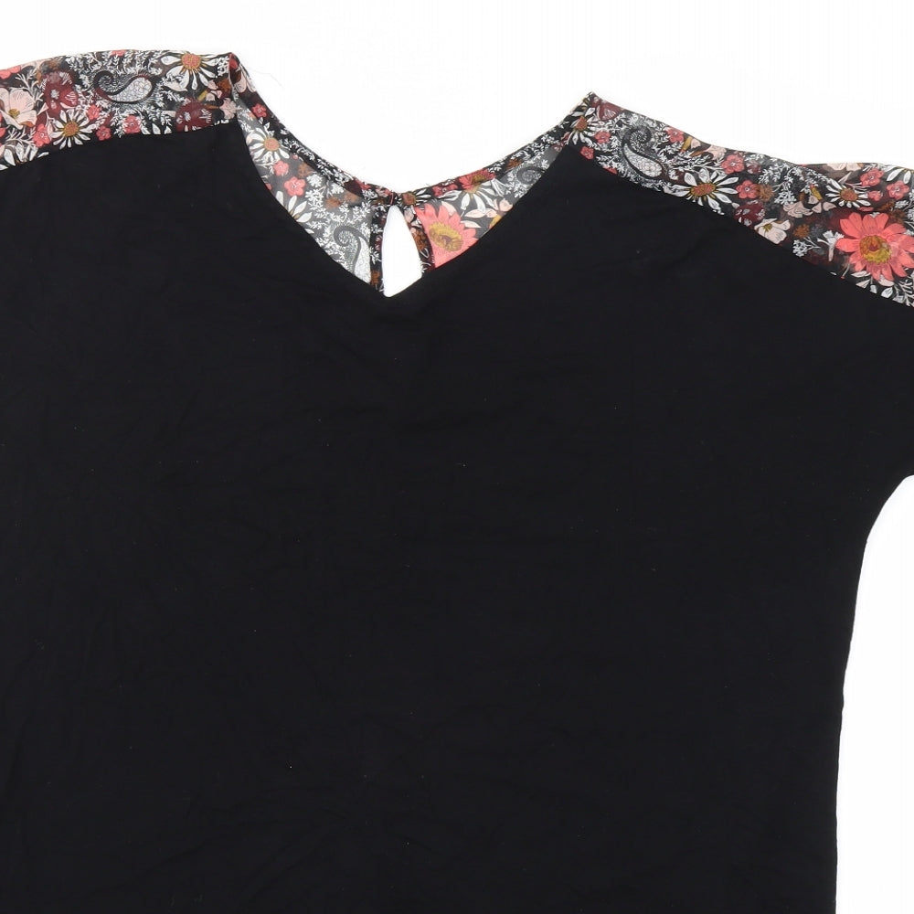 F&F Womens Multicoloured Floral  Basic Blouse Size 12
