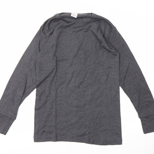 THERMAL  Mens Grey    T-Shirt Size M
