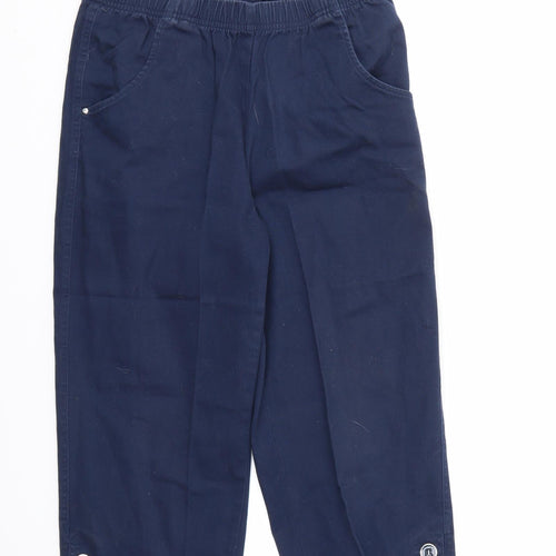 Signature Womens Blue   Capri Trousers Size M L32 in - STRECHY WAISTBAND