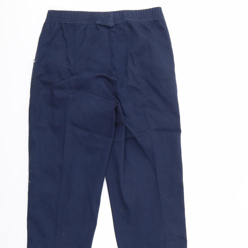 Signature Womens Blue   Capri Trousers Size M L32 in - STRECHY WAISTBAND