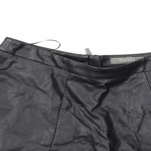 Oasis Womens Black   Flare Skirt Size 10