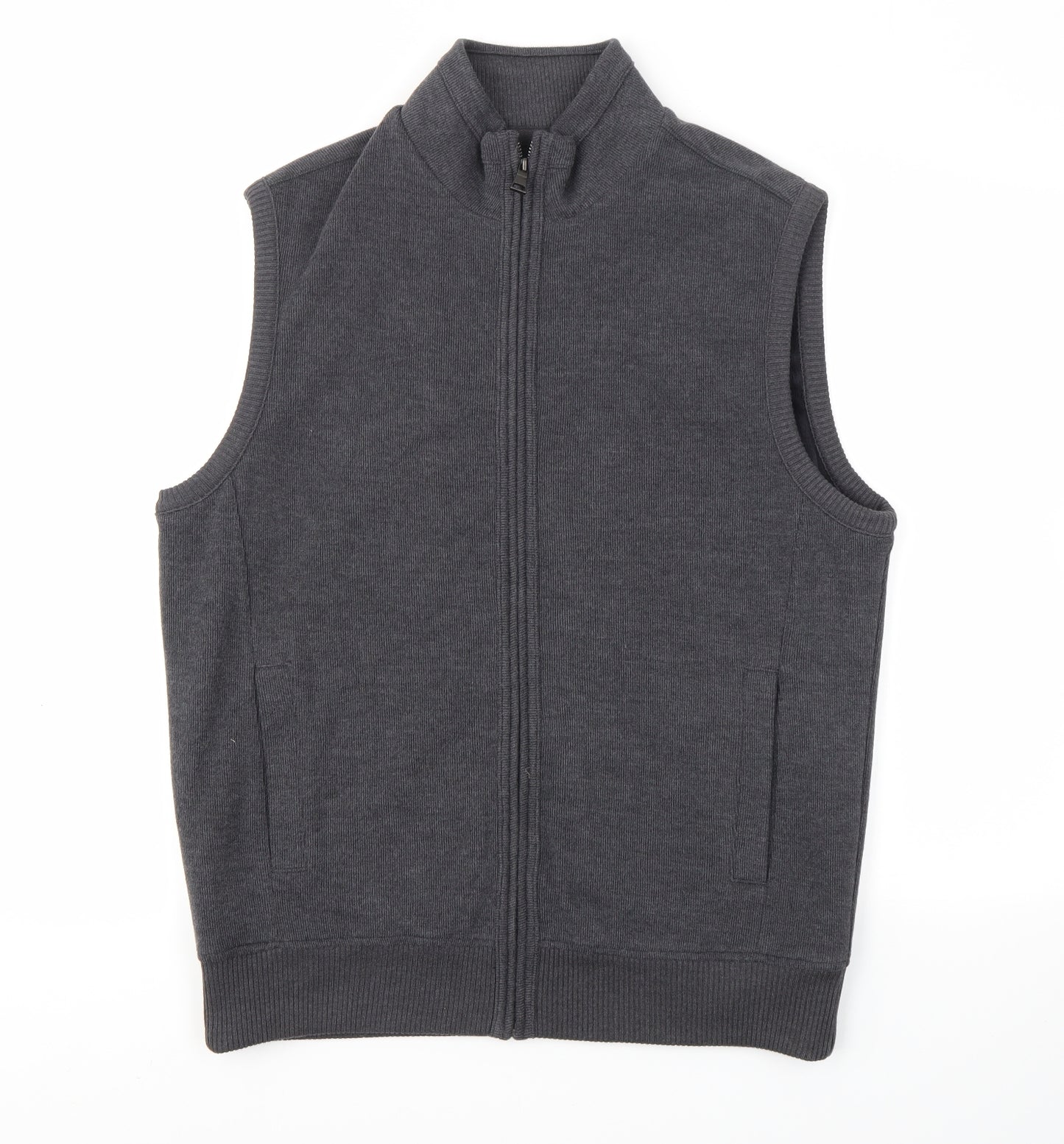 M&S Womens Grey   Full Zip Jumper Size M