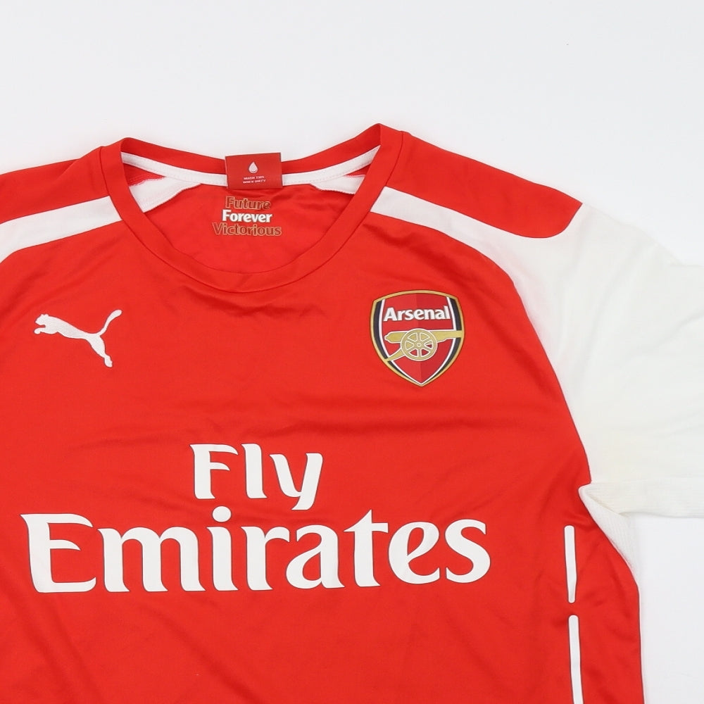 PUMA Mens Red   Basic T-Shirt Size M  - arsenal football