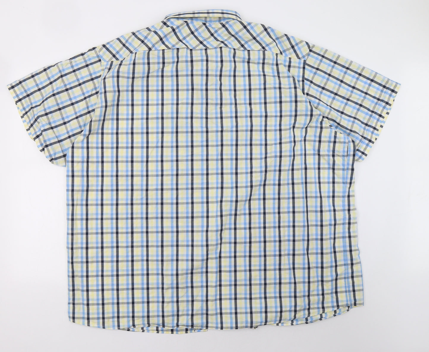 Henri Lloyd Mens Yellow Check   Button-Up Size 3XL