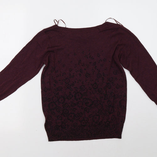 Monsoon Womens Purple   Pullover Sweatshirt Size 12
