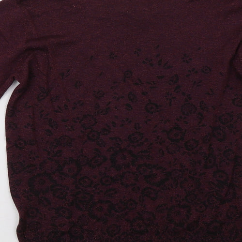 Monsoon Womens Purple   Pullover Sweatshirt Size 12