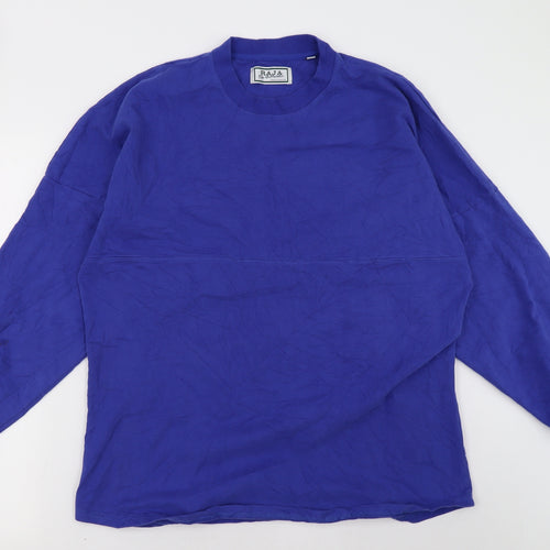 raja Womens Blue   Pullover Sweatshirt Size M