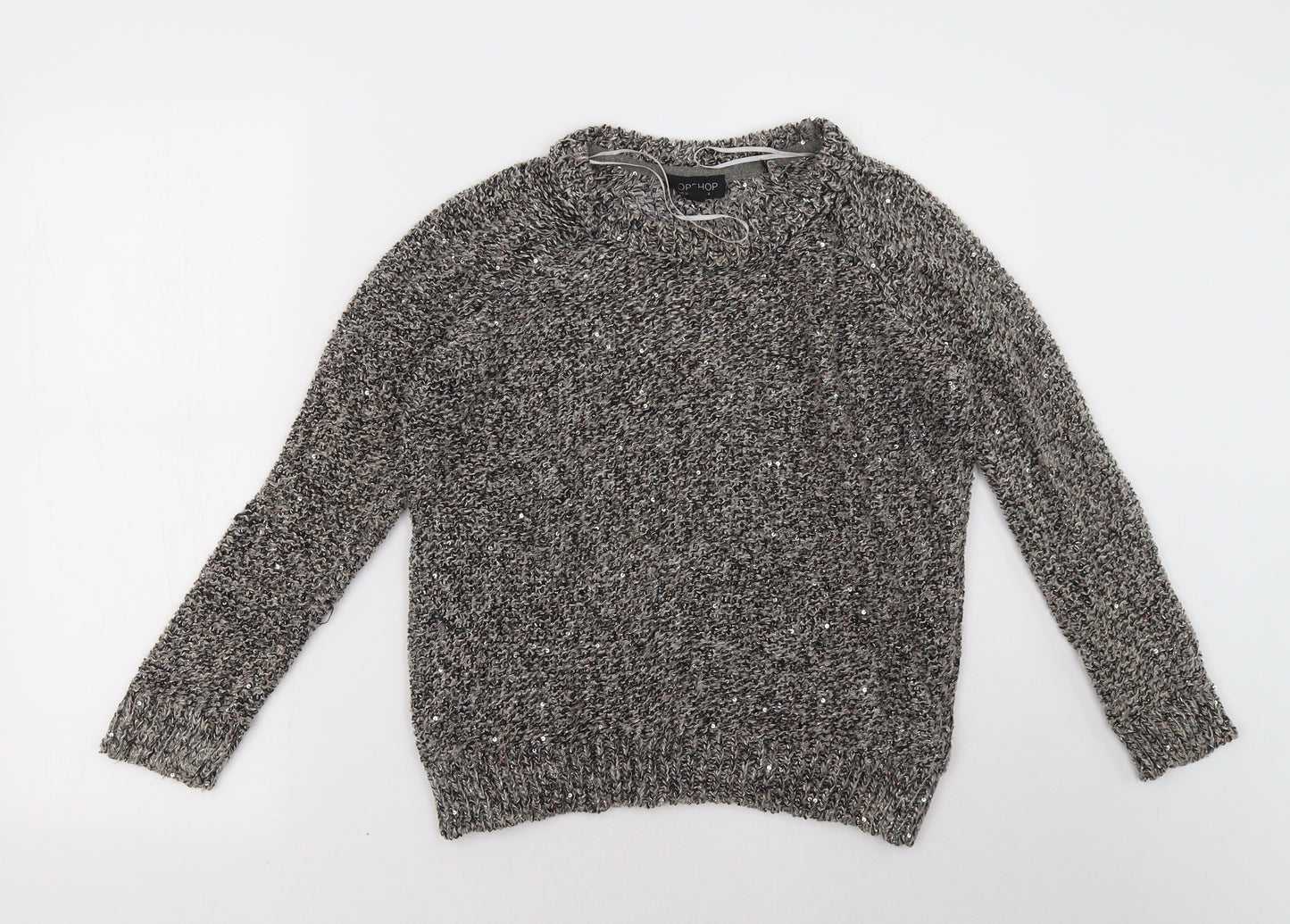 Topshop Womens Brown   Pullover Sweatshirt Size 6