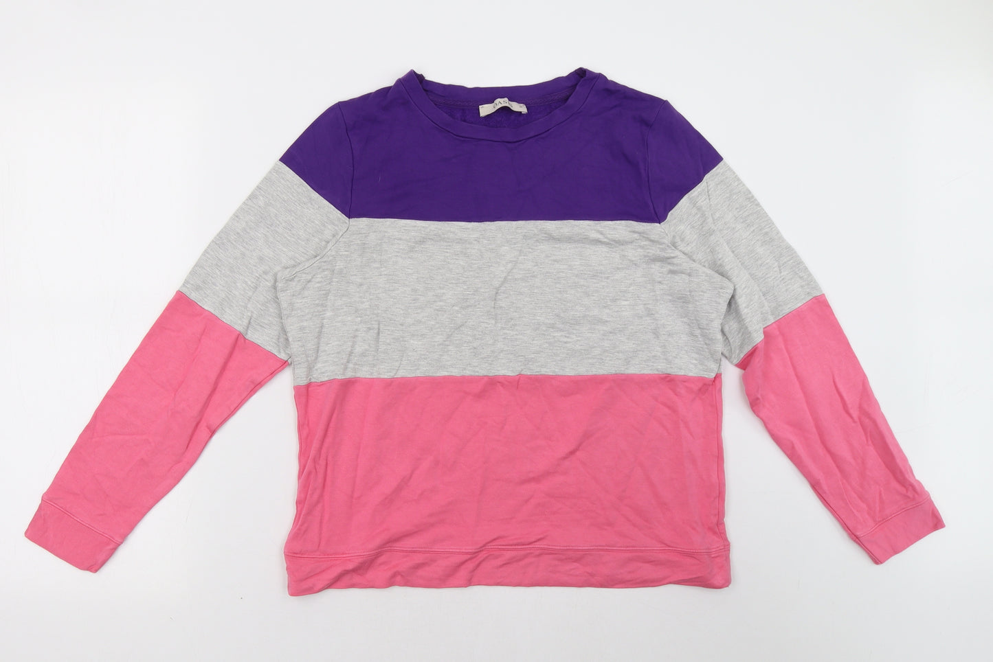 Oasis Womens Pink   Pullover Sweatshirt Size M