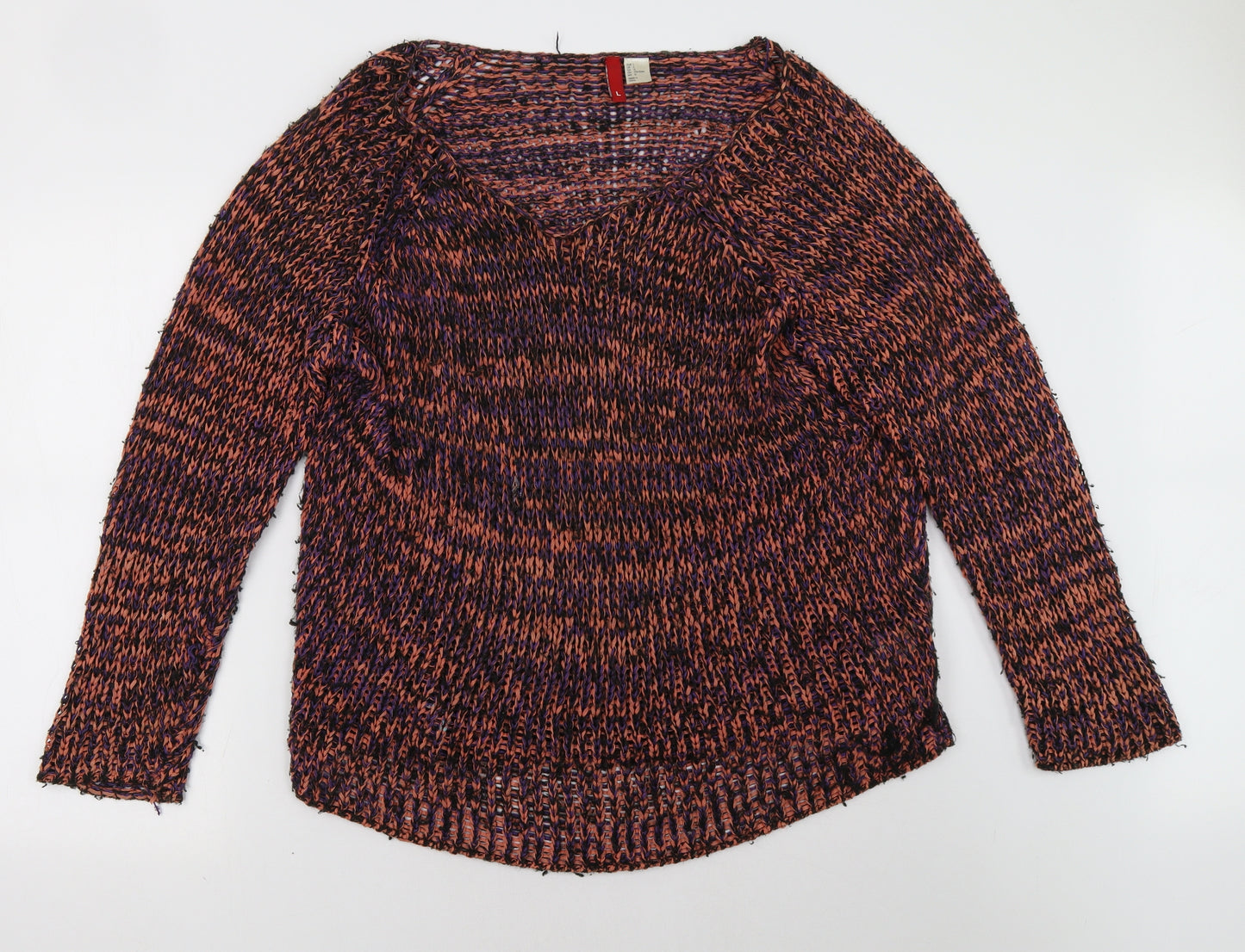 H&M Womens Pink   Pullover Sweatshirt Size L