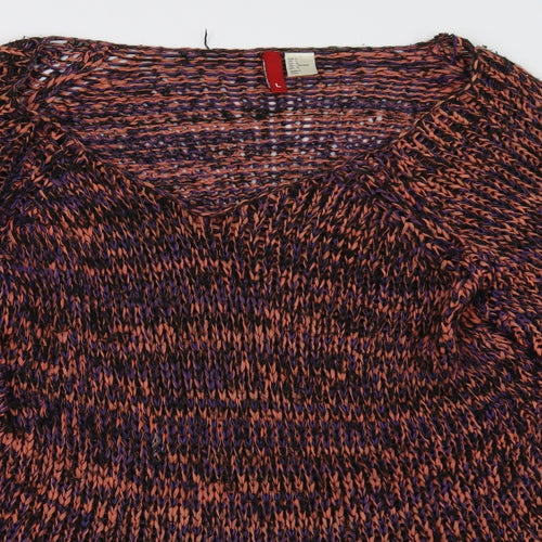 H&M Womens Pink   Pullover Sweatshirt Size L
