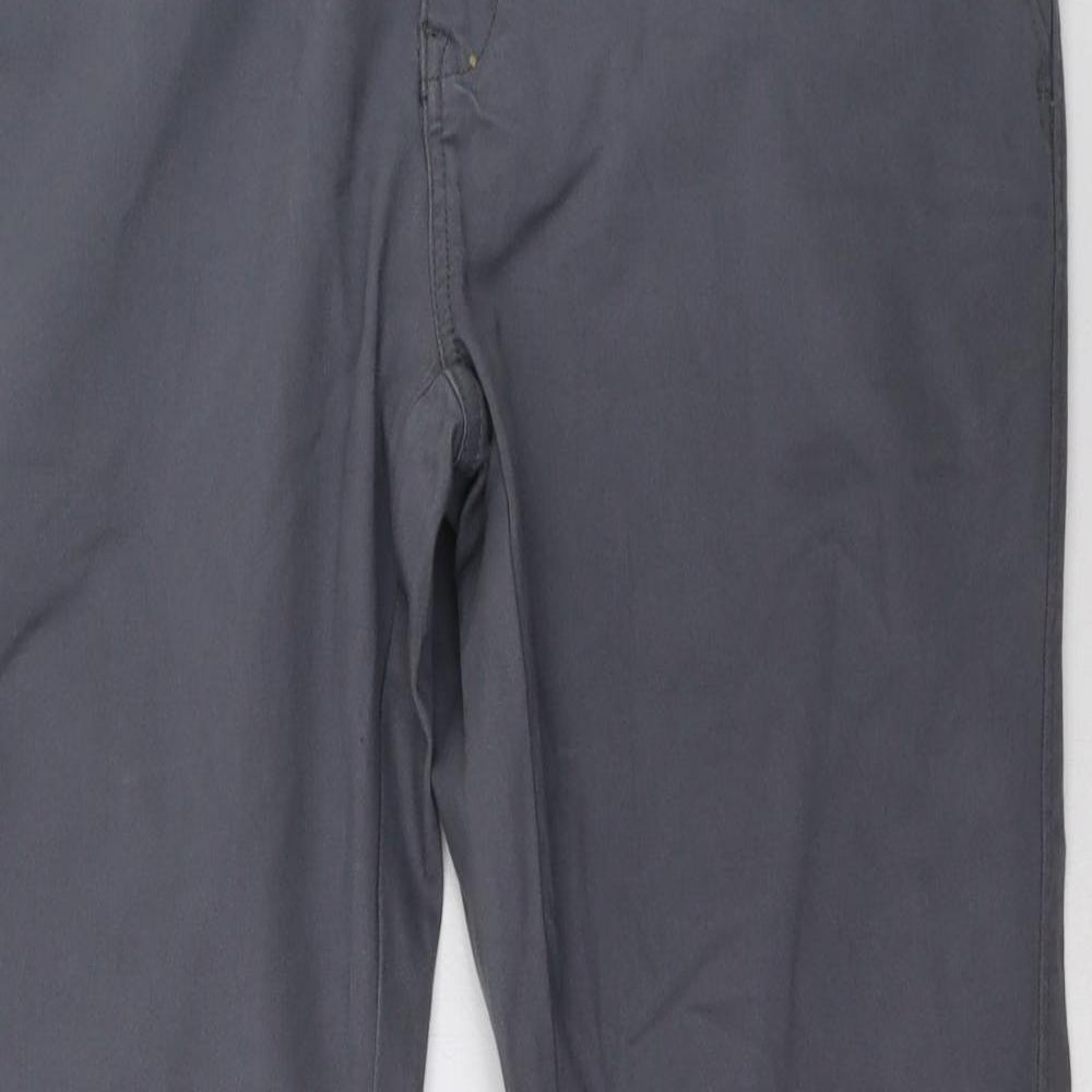 Admiral Mens Grey   Chino Trousers Size 36 L32 in