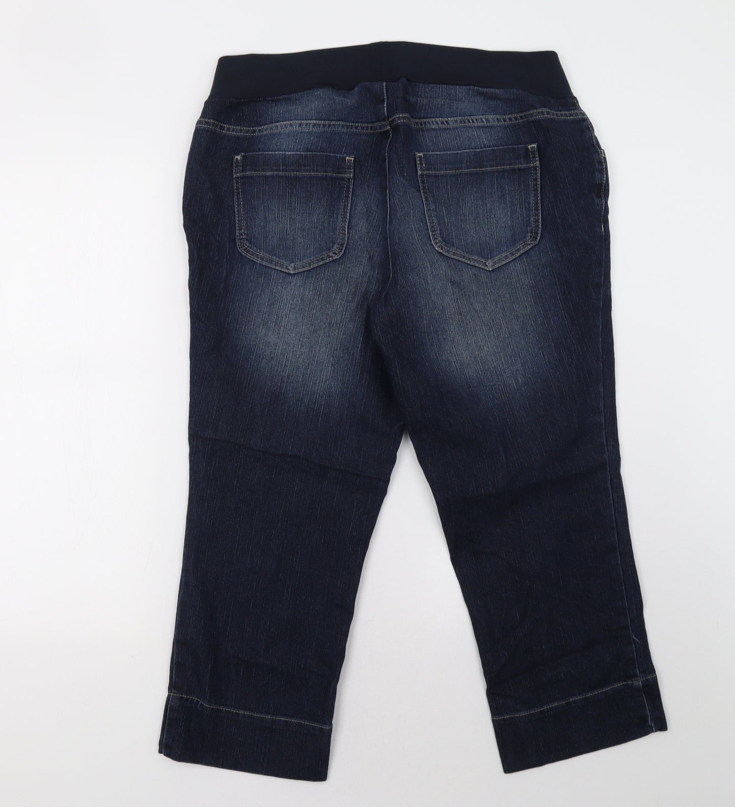 Motherhood Maternity Womens Blue   Cropped Jeans Size L L25 in