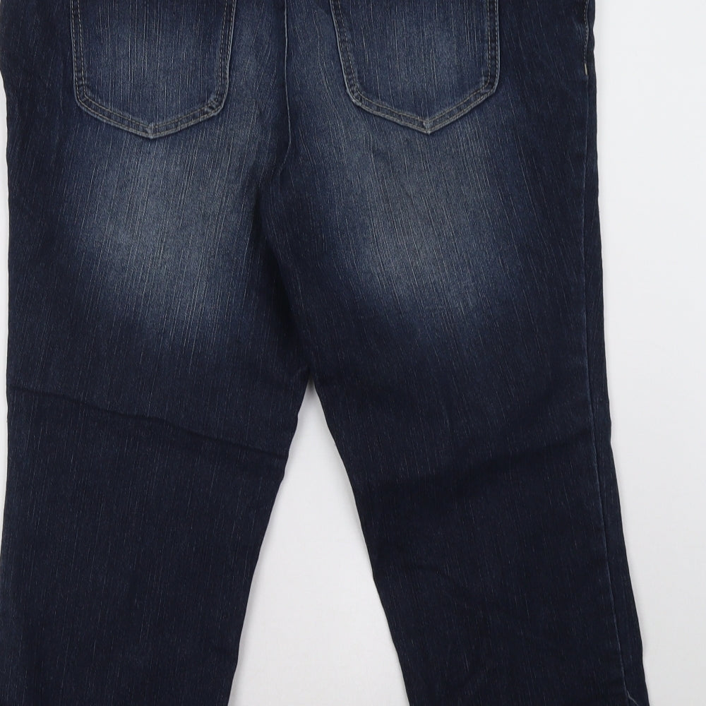 Motherhood Maternity Womens Blue   Cropped Jeans Size L L25 in
