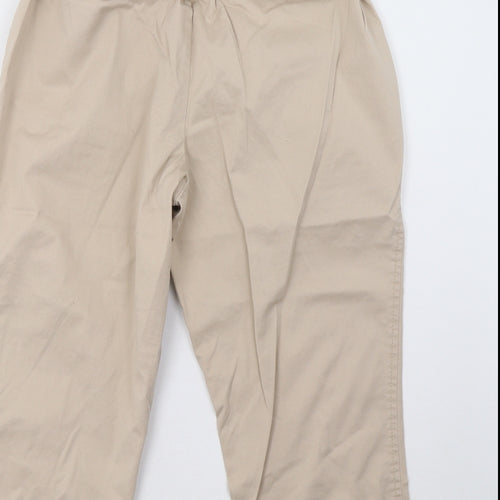 Motherhood Maternity Womens Beige   Cropped Trousers Size L L24 in