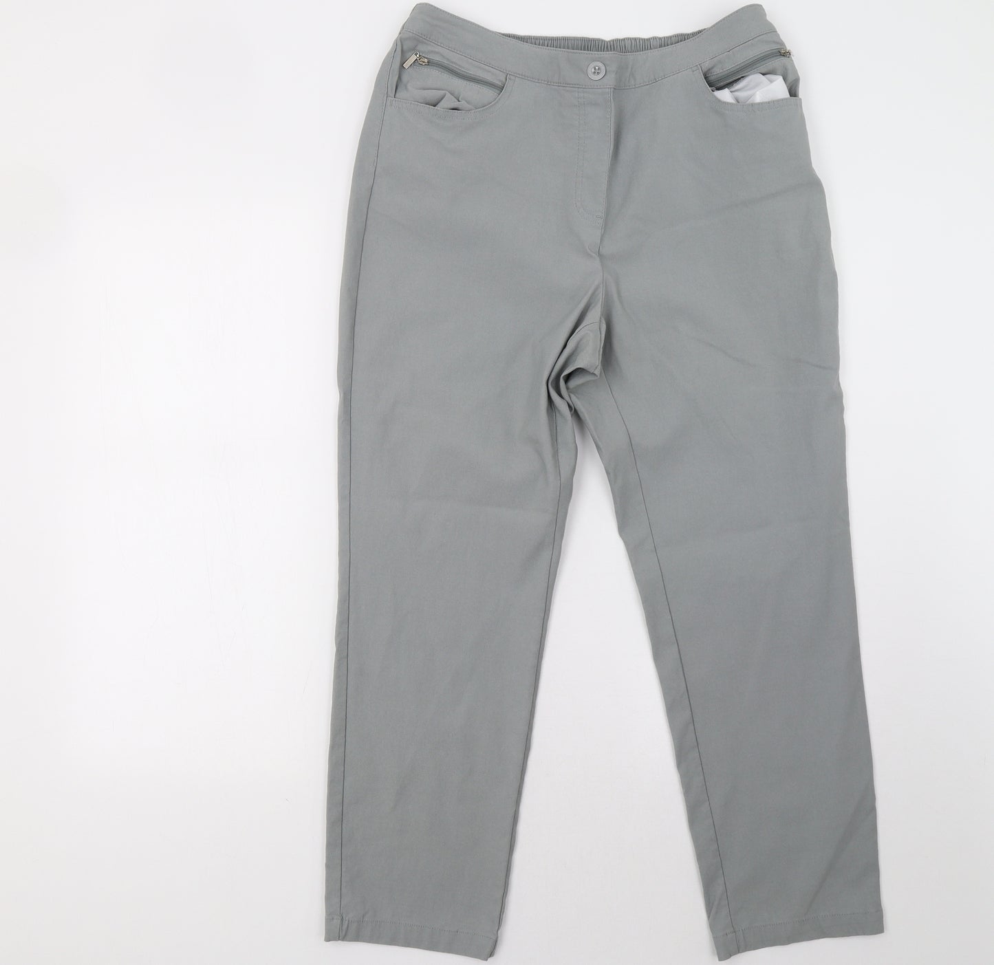 Preworn Womens Grey   Trousers  Size 18 L27 in
