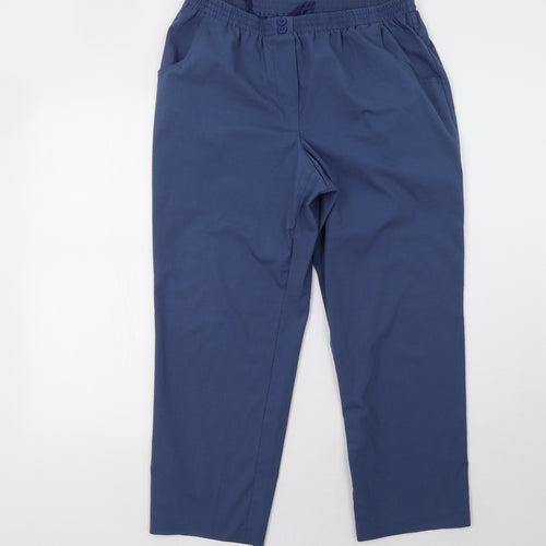trevira Womens Blue   Trousers  Size 18 L28 in