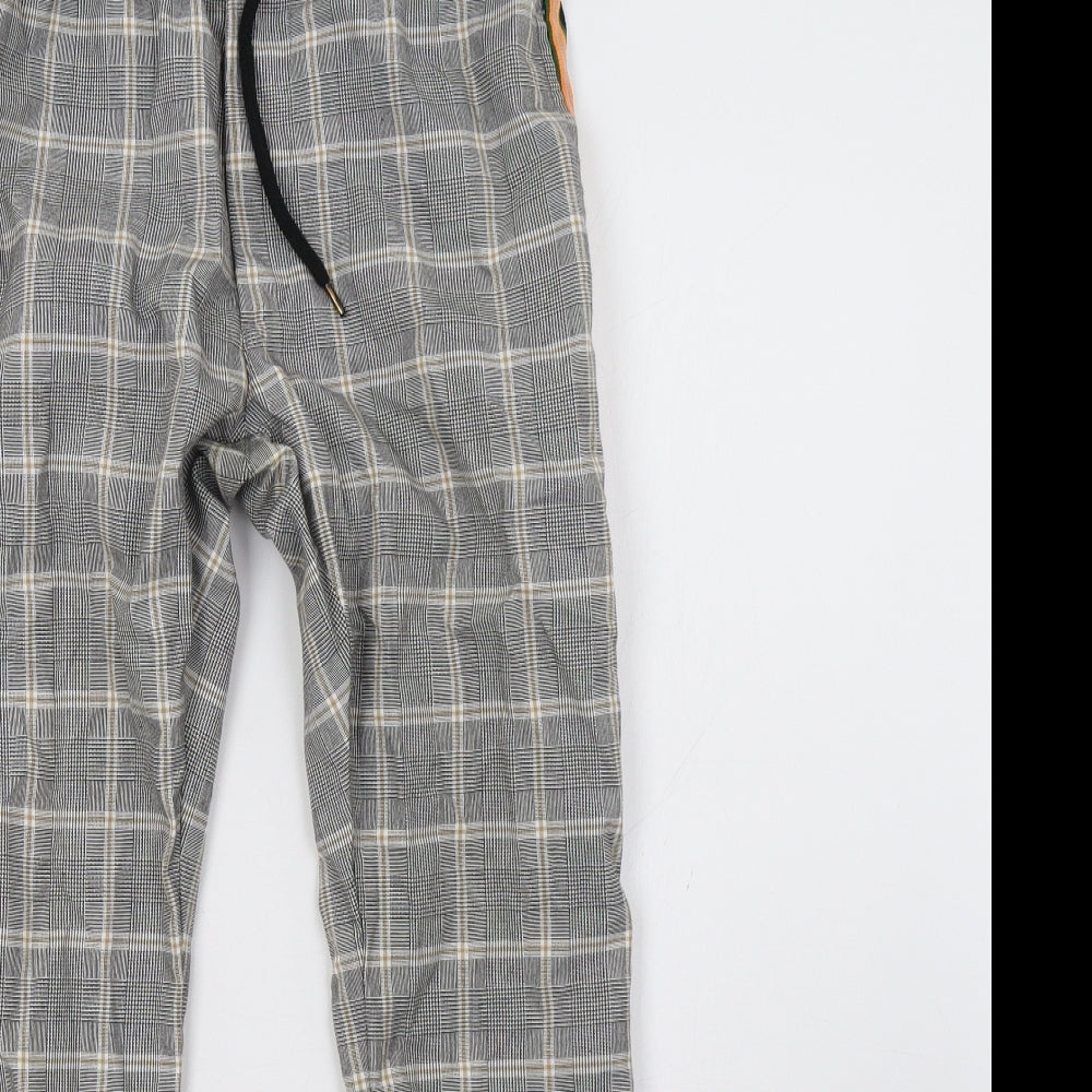 Topman Mens Grey Check  Trousers  Size 28 L30 in