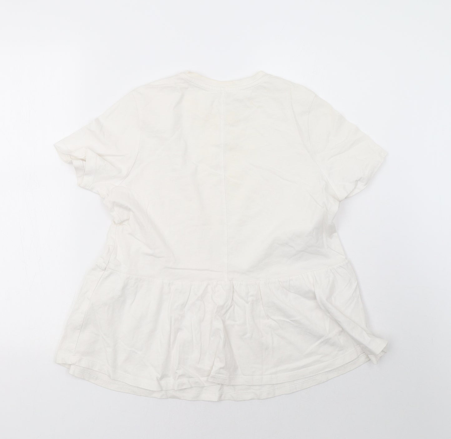 River Island Womens White   Basic T-Shirt Size 10