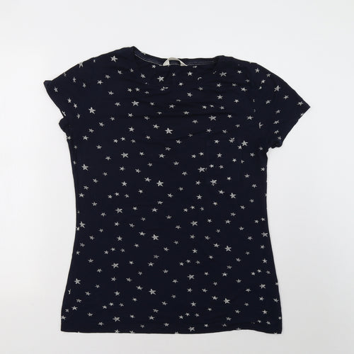 Marks and Spencer Womens Blue Polka Dot   Pyjama Top Size 12