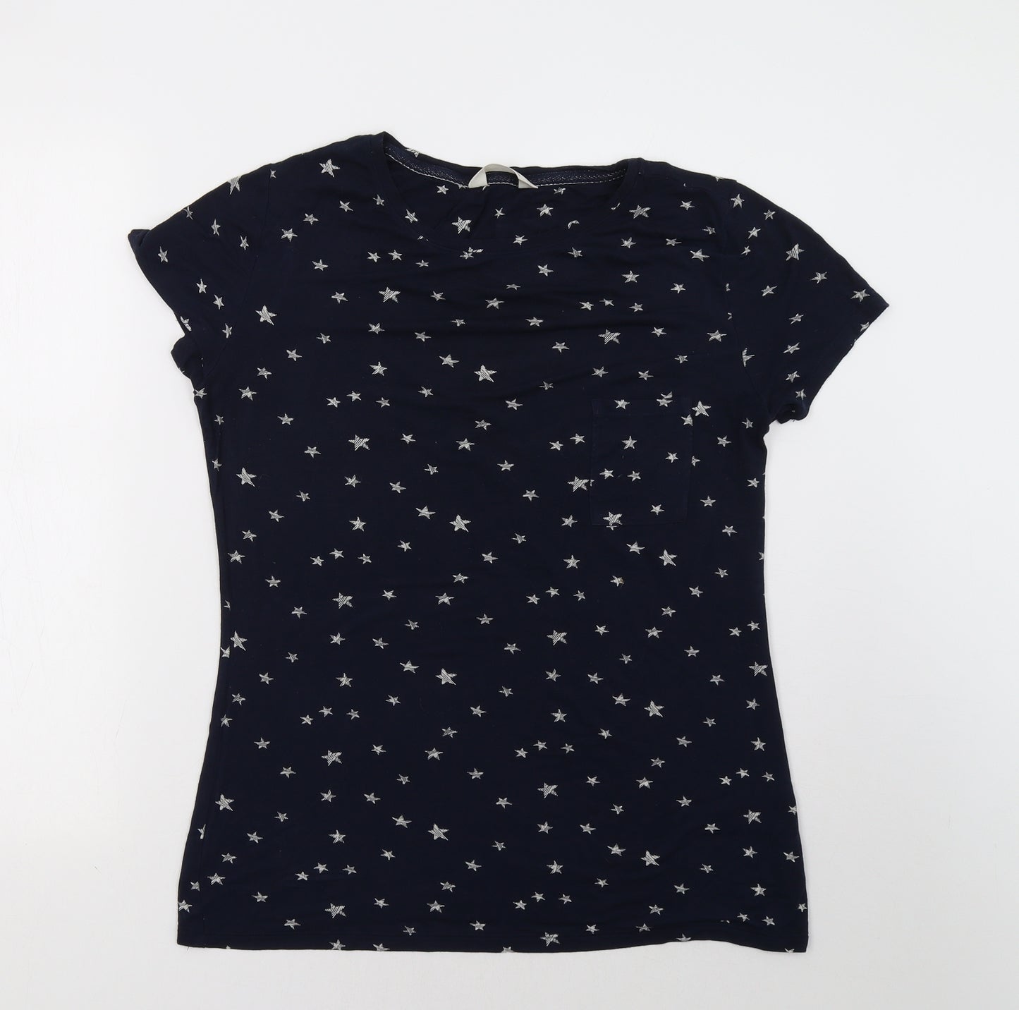 Marks and Spencer Womens Blue Polka Dot   Pyjama Top Size 12