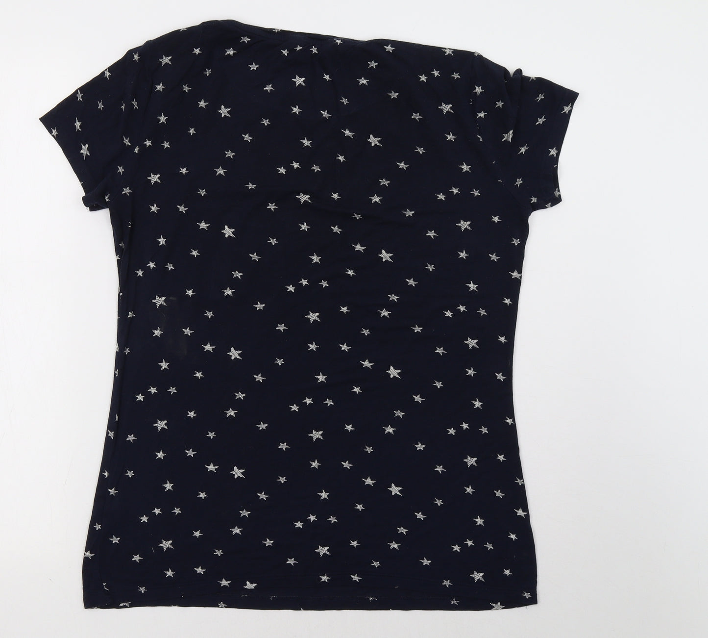 Marks and Spencer Womens Blue Polka Dot   Pyjama Top Size 12